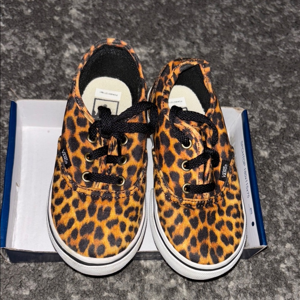 Vans Leopard Print Kids Shoes